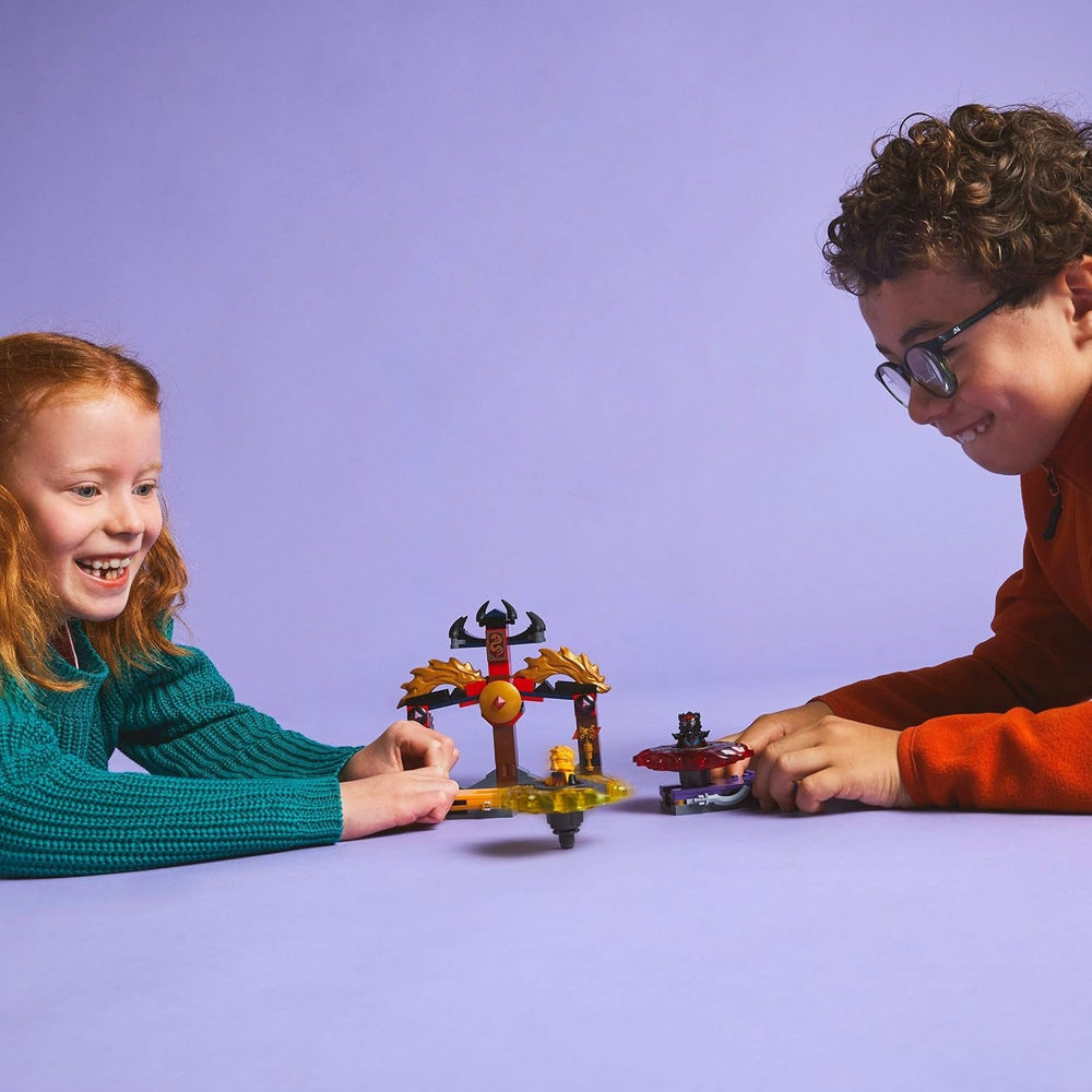 LEGO NINJAGO Drachen-Spinjitzu Battle Pack mit 2 Minifiguren - Ninja Spielzeug mit Spinner für Jungen und Mädchen ab 6 Jahren - Geschenkidee für Fans der TV-Serie Aufstieg der Drachen 71826