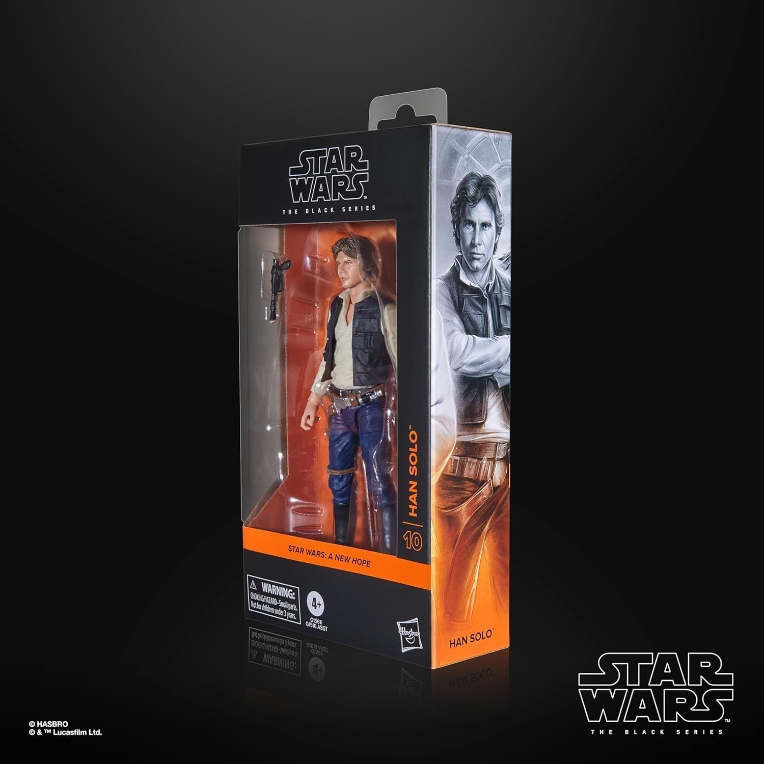 Star Wars Seria Neagră Han Solo, Star Wars: O speranță Figură de acțiune premium de colecționat (15 cm) Action figures Naty Shop