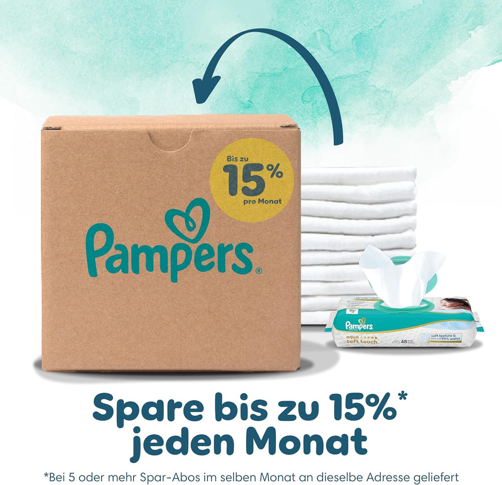 Scutece Pampers Harmony mărimea 2, 204 scutece, 4kg-8kg, protecție delicată a pielii cu protecție 100% Pampers
