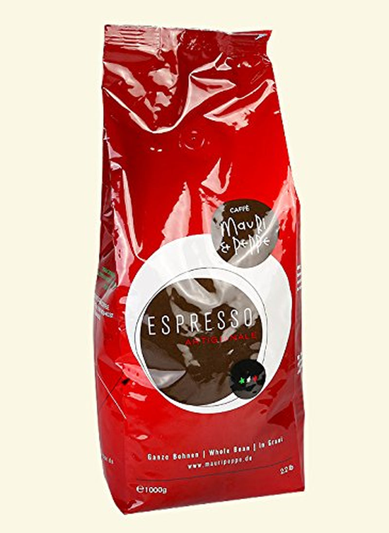 Espresso 2 x 1000g boabe de cafea întregi - Meșteșug original italian de prăjire pentru cele mai înalte exigențe! Cafea, Cappuccino, Espresso, Latte Macchiato
