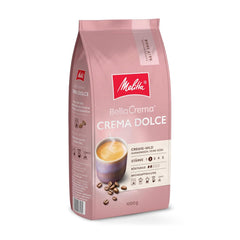Boabe de cafea Melitta BellaCrema Crema Dolce 1 kg, nemăcinate, boabe de cafea pentru aparate de cafea complet automate, prăjite ușor, prăjite în Germania, intensitate 2