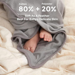 Set prosoape de baie Momcozy, 8 piese pentru bebelusi, 2 x prosoape cu gluga, 76 x 76 cm si 6 x prosoape pentru bebelusi 24 x 24 cm Mama si Copilul Naty Shop