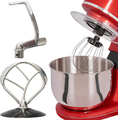 GUTFELS Küchenmaschine KM 8102 Roi | Küchenmaschine |1200 Watt | Schneebesen | Rührhaken | Knethaken | 10 Stufen | Rot | 5 L Schüssel Mama si Copilul Naty Shop