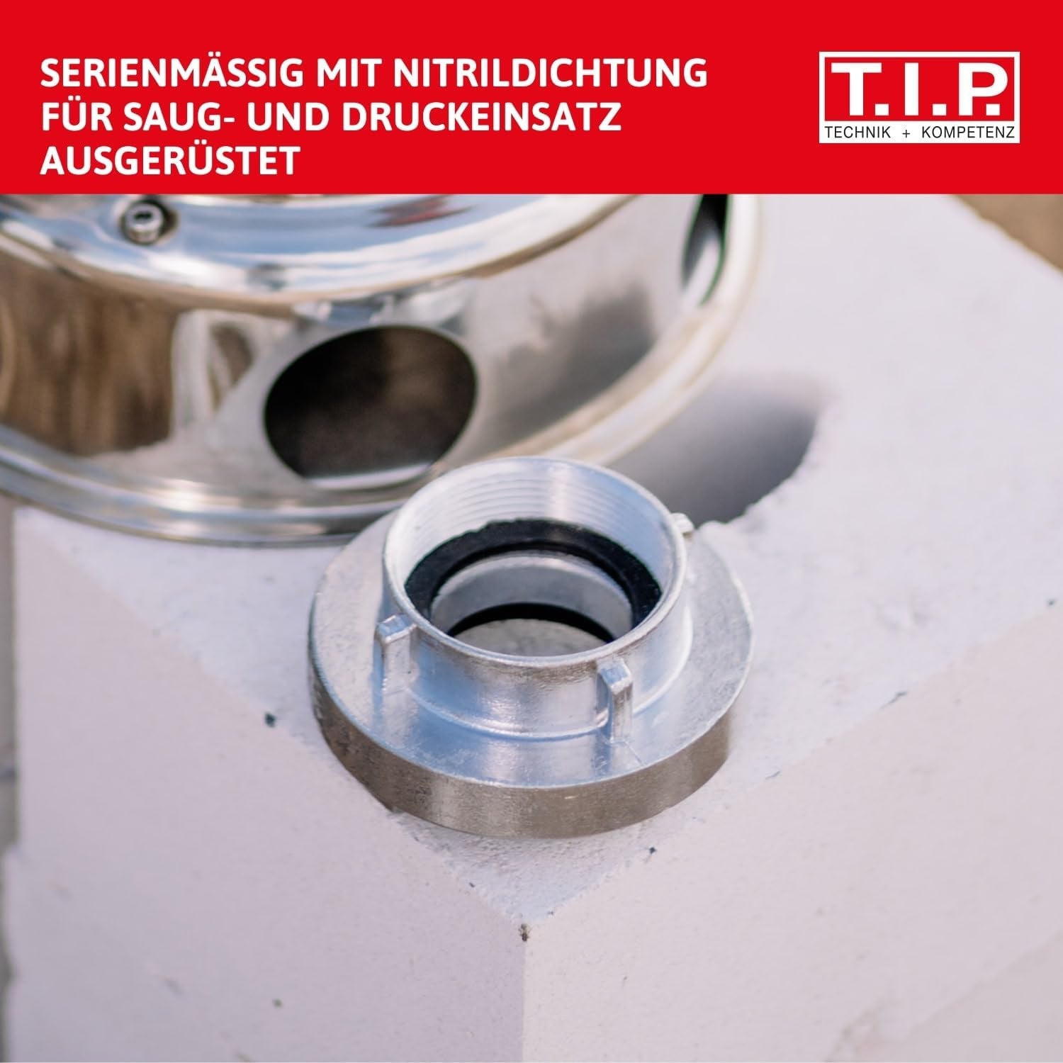 Cuplaj Storz TIP C 52, filet interior de 2 inch, pentru țevi și dispozitive cu inel de etanșare din nitril pentru inserții de aspirație și presiune, fabricat din aluminiu, 31092