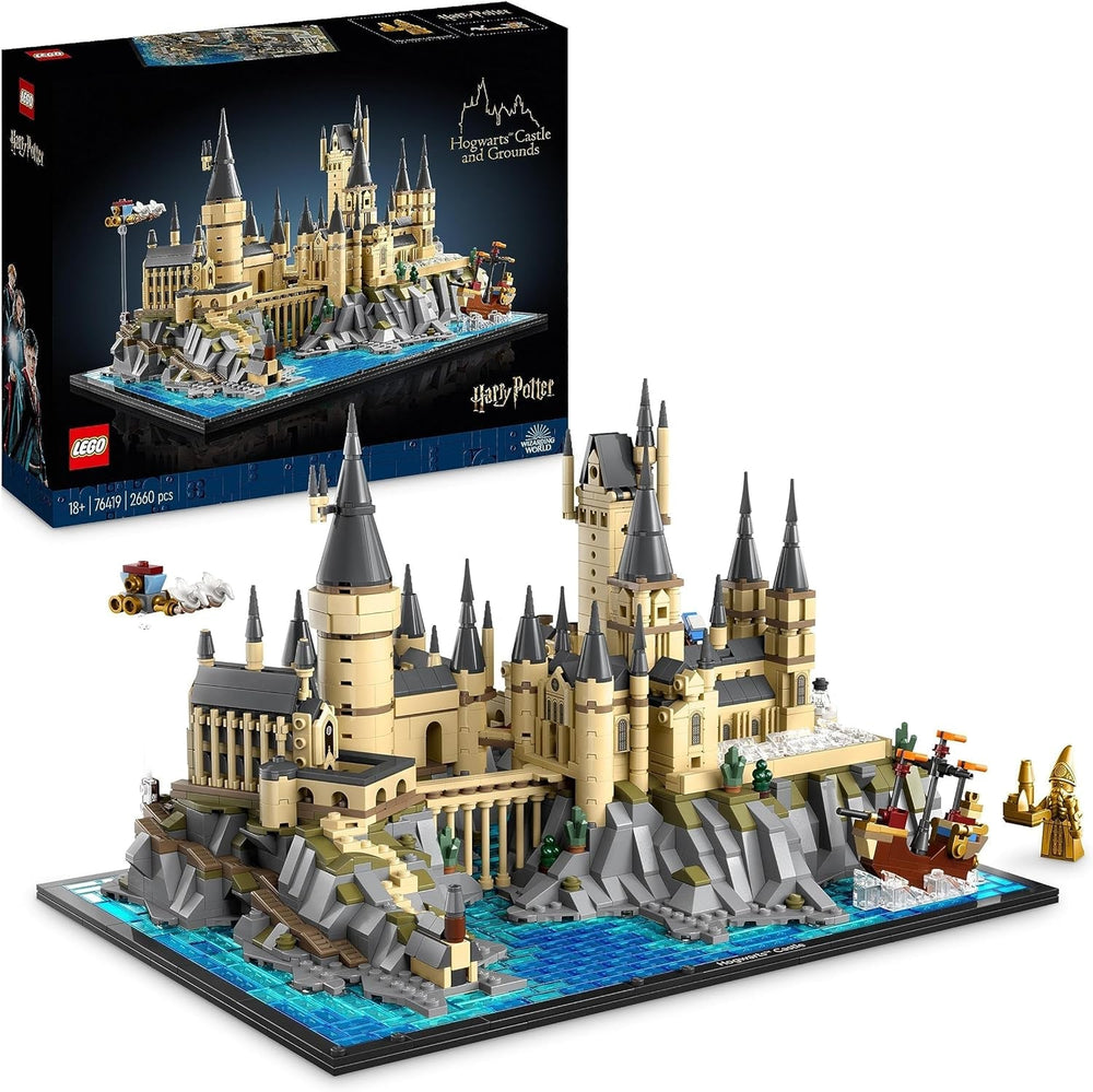 Castelul Hogwarts LEGO Harry Potter cu aripi de castel - set de colecție pentru adulți, inclusiv turnul principal și turnul astronomic, camera secretelor și minifigurina arhitectului - cadou pentru femei - 76419 Seturi de constructie Besuche den LEGO-Store Singur