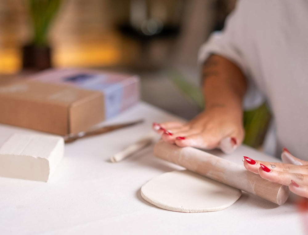 Jovi - Rolă din lemn, instrument ideal de modelat pentru lutul uscat la aer, 1 bucată (27RP)