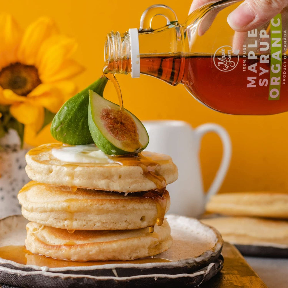 Maplefarm - Sirop de arțar organic pur canadian închis, grad A, închis, aromă puternică - 250 ml Indulcitori Naty Shop