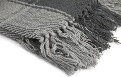 Frisco throw, Bumbac reciclat, Tradițional, Cu carouri, Pentru scaun, canapea, canapea, arunca, pătură, Antracit, 127 X 152 Cm Paturi si Cuverturi Emma Barclay