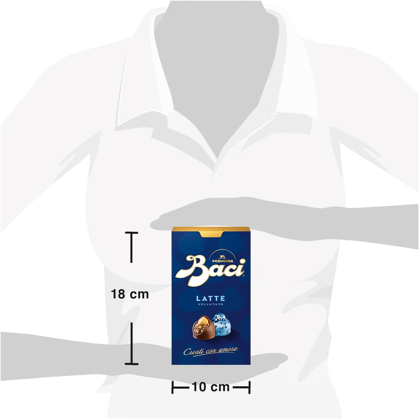 Ciocolate cu umplutură de ciocolată cu lapte și alune, cutie 200g