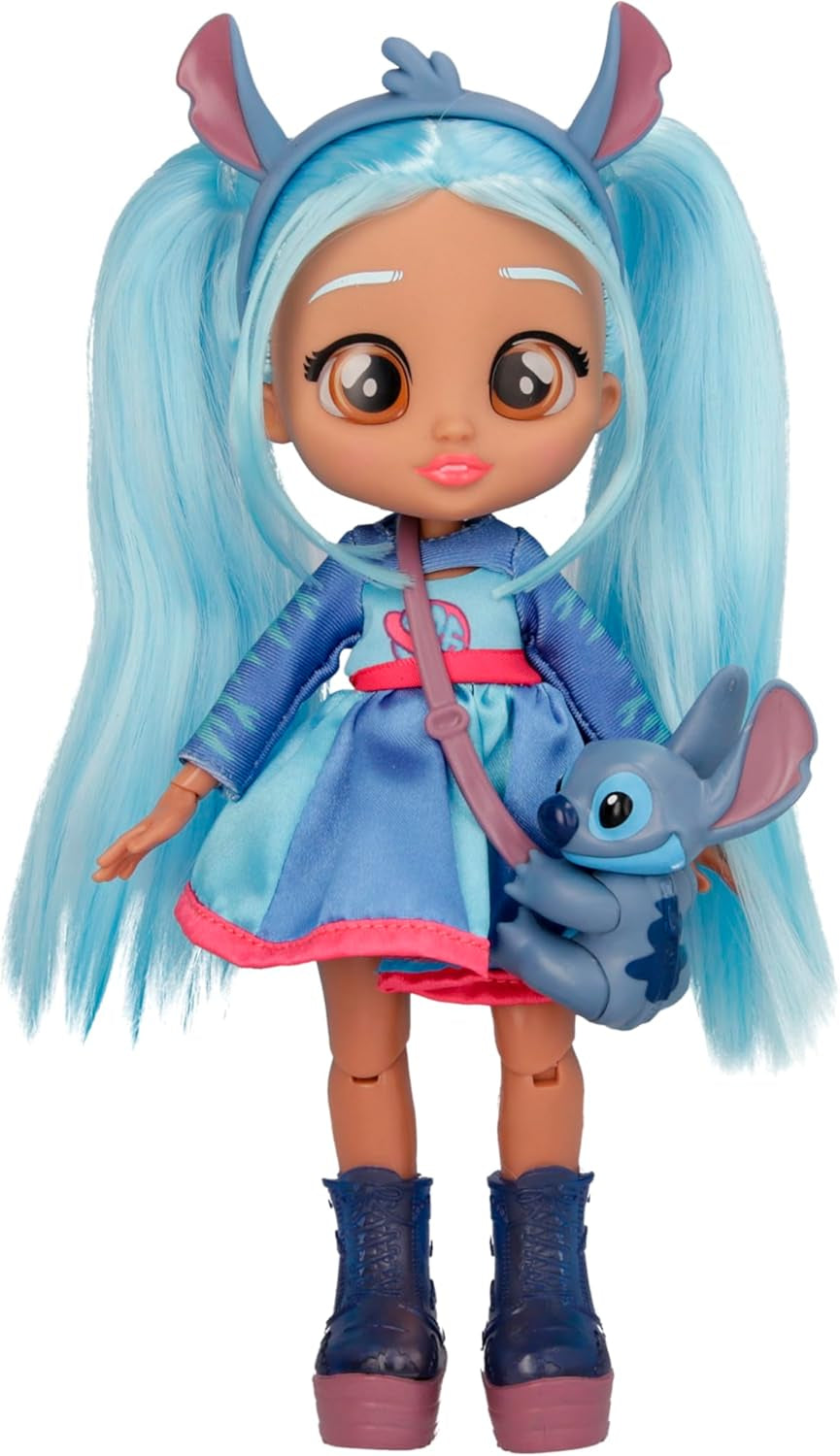 BFF by Cry Babies Disney Stitch, BFF Fashion Doll im Stitch-Outfit zum An- und Ausziehen, inklusive Styling-Accessoires, Spielzeug und Geschenk für Kinder ab 3 Jahren