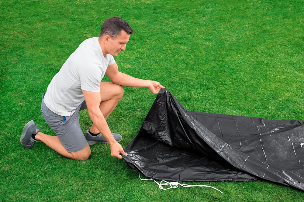 Prelată Bestway din PVC Ø 555 cm, neagră, rotundă