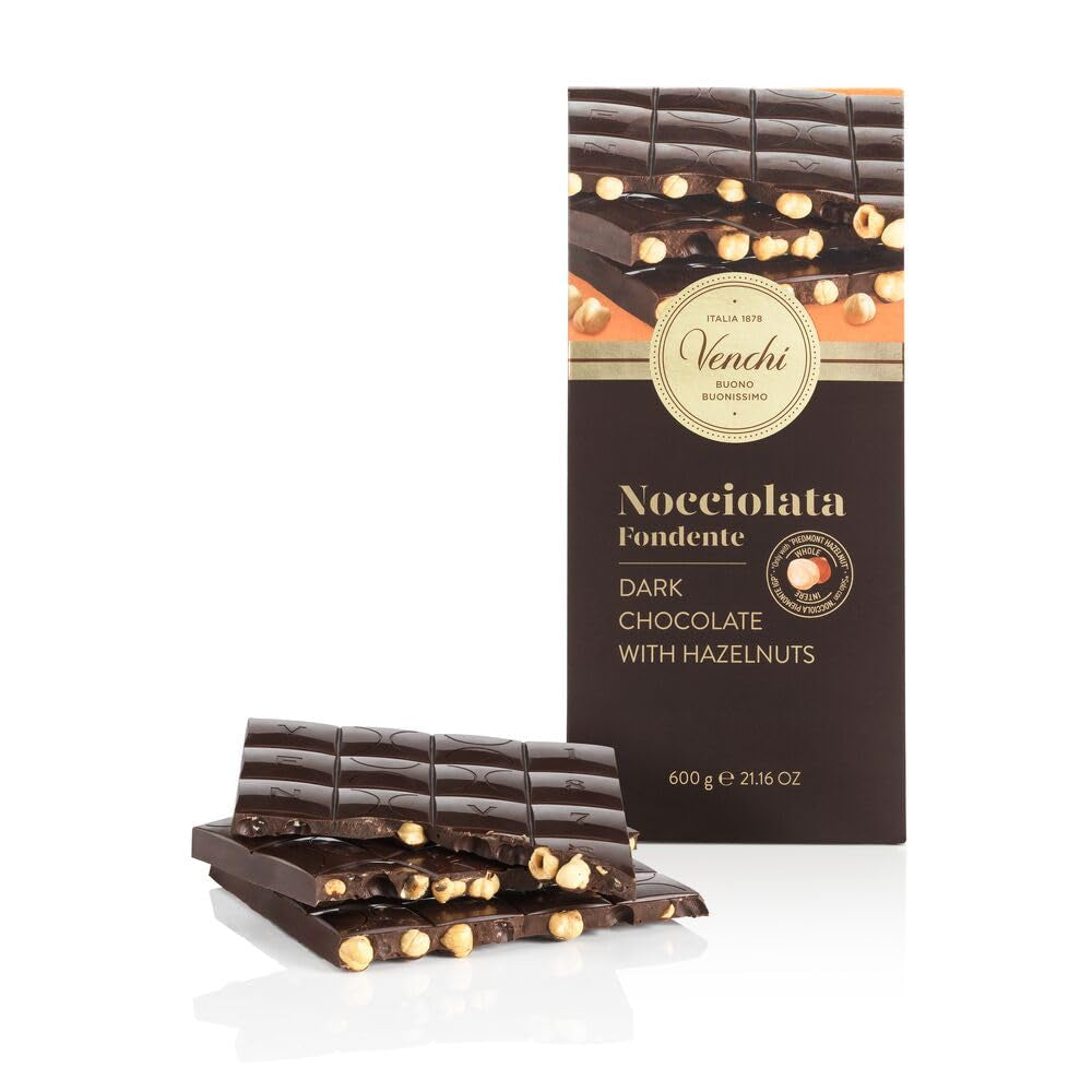 Venchi - Baton Maxi de Ciocolată Albă, Sărat, 600g, Fără gluten, Fără coloranți artificiali și fără conservanți