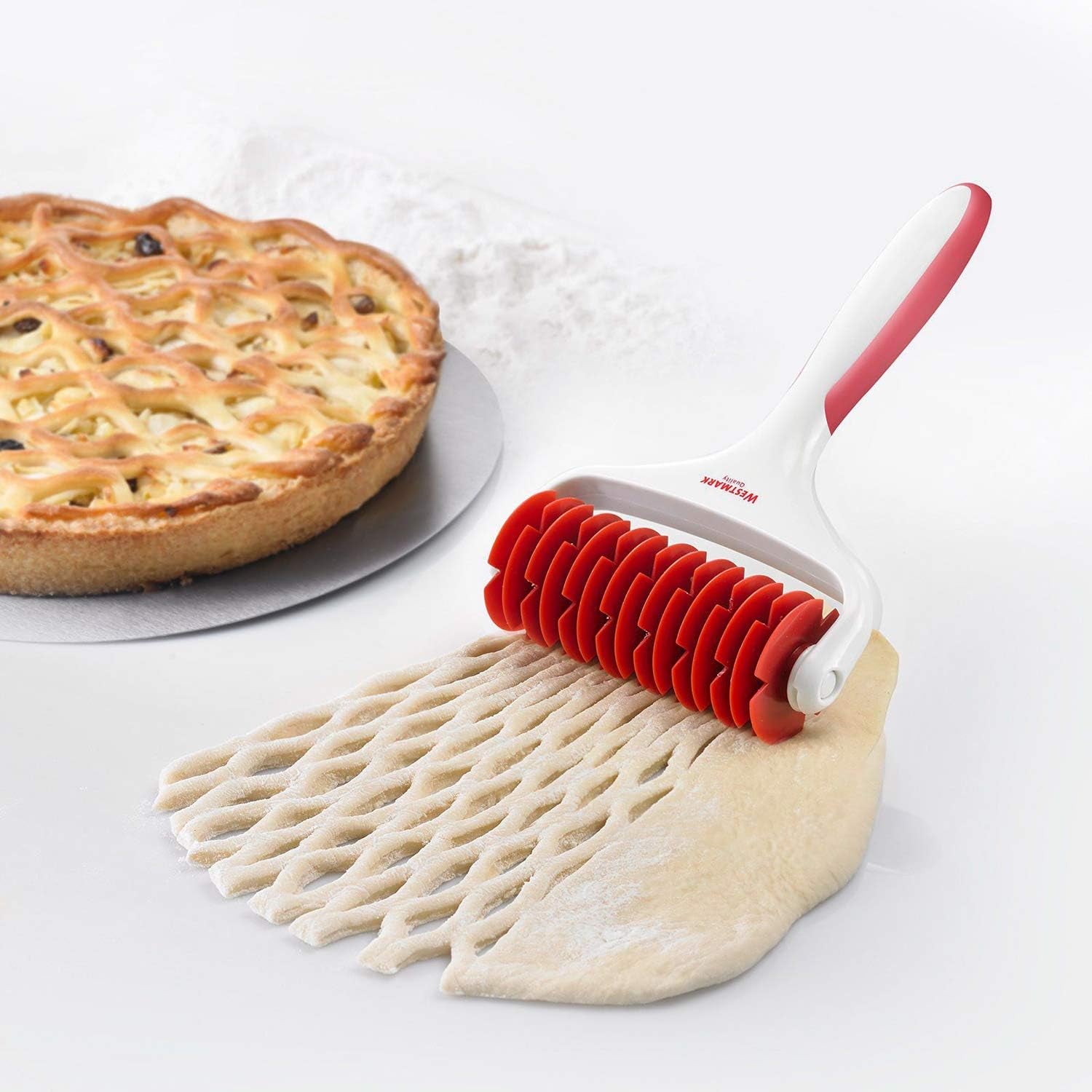 Rolă Westmark cu plasă, lungime: 19,5 cm, plastic, alb/roșu, 32182270