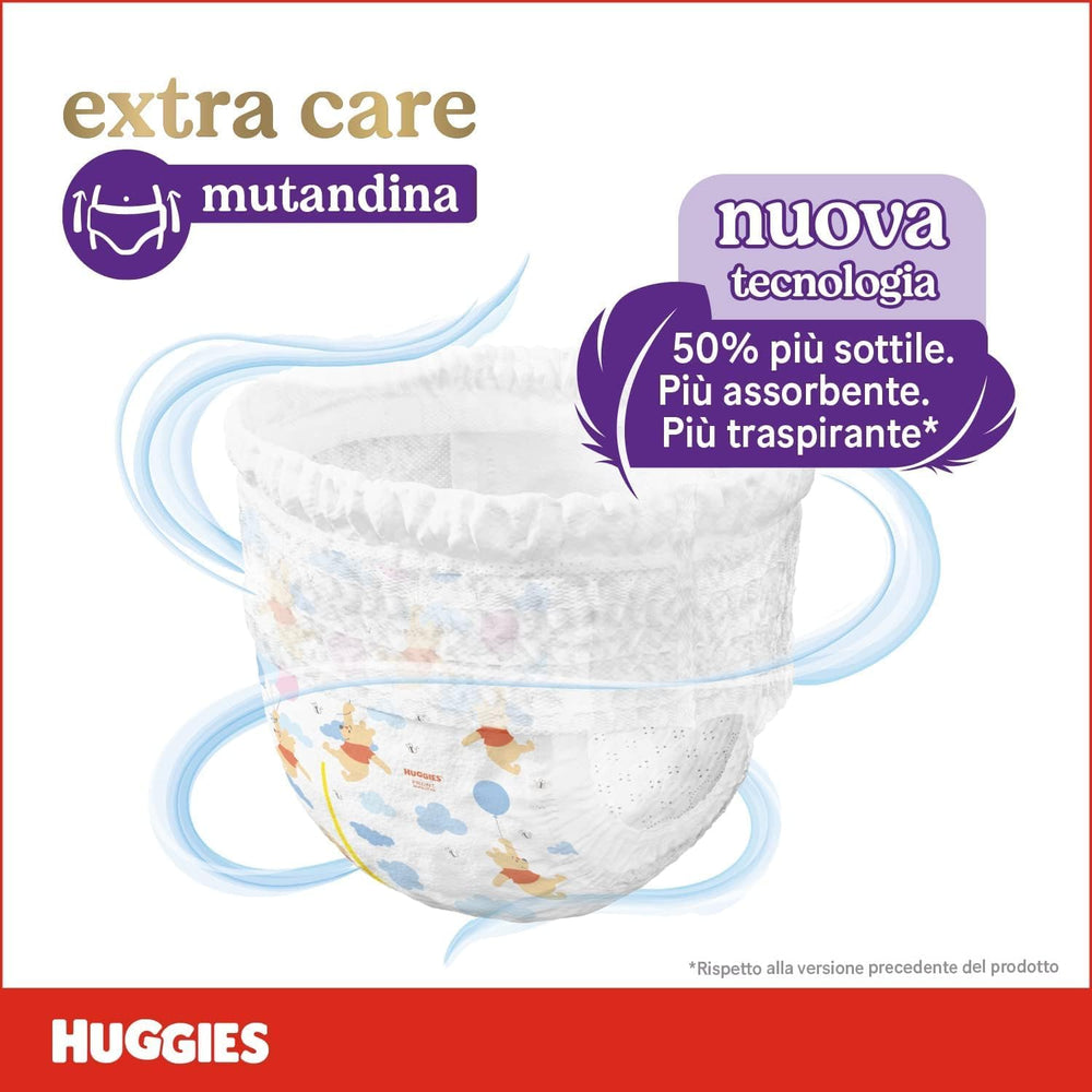 Scutece Huggies Extra Care, ultra absorbante, mărimea 5 (12-17 kg), 68 bucăți