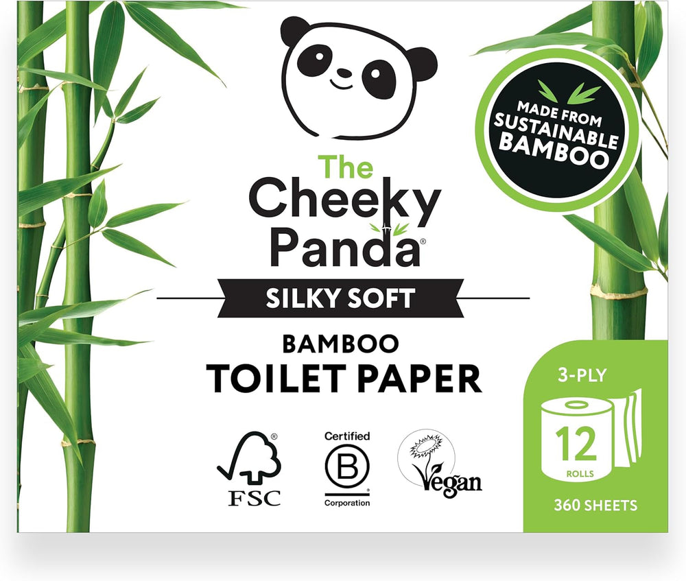 Șervețele cocktail din bambus The Cheeky Panda | șervețele albe 100 bucăți șervețele de hârtie
