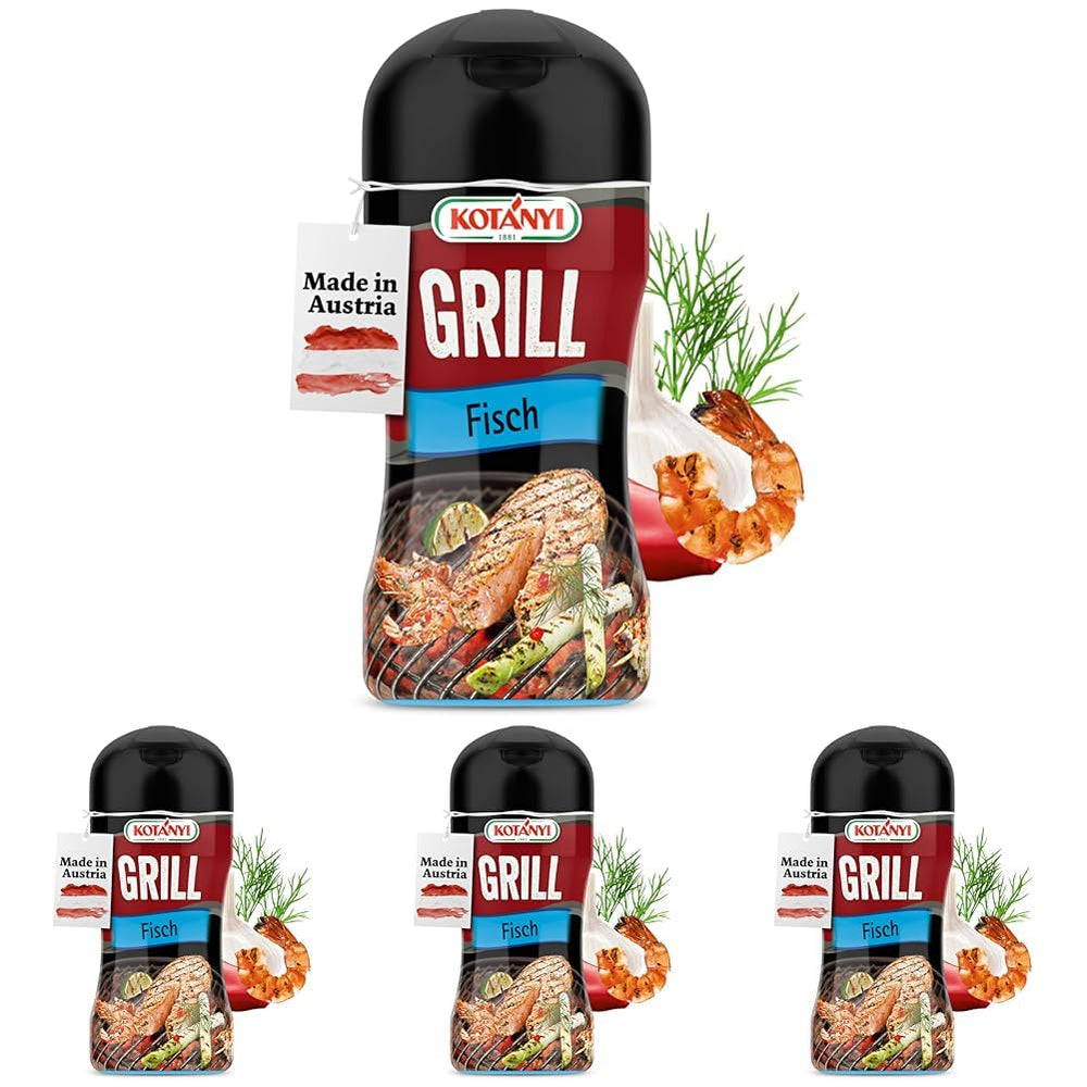 KOTÁNYI Grill Fisch Grillgewürz 80g - Gewürz für Fisch & Meeresfrüchte - Marinade für jede Fischart - Gewürzmischung zum Grillen - [Jetzt für die nächste Grillfeier bestellen!]