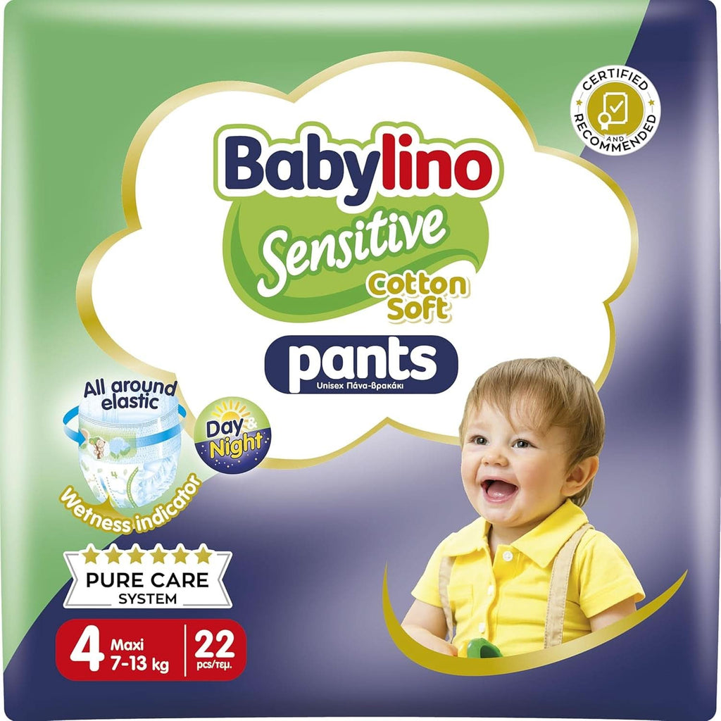 BabyLino, Scutece sensibile din bumbac moale, diverse marimi Mama si Copilul Naty Shop 4 (22 buc)