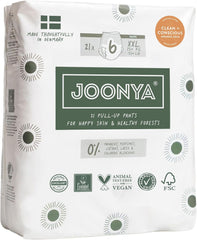 Scutece push-up, mărimea 6 XXL (de la 15 kg) - 1 pungă cu 21 de bucăți - Fără substanțe nocive, ecologice, ultra-plate, pentru utilizare nocturnă - Fabricate în Danemarca