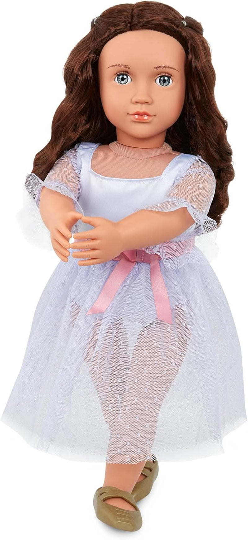 Our Generation - Lalia - 46 cm-Zuckerfee Puppe - Lebensechte Blaue Augen & langes Blondes Haar - Pinkes Ballettkleid, Tiara & Zauberstab Zubehör - Spielzeug für Kinder ab 3 Jahren