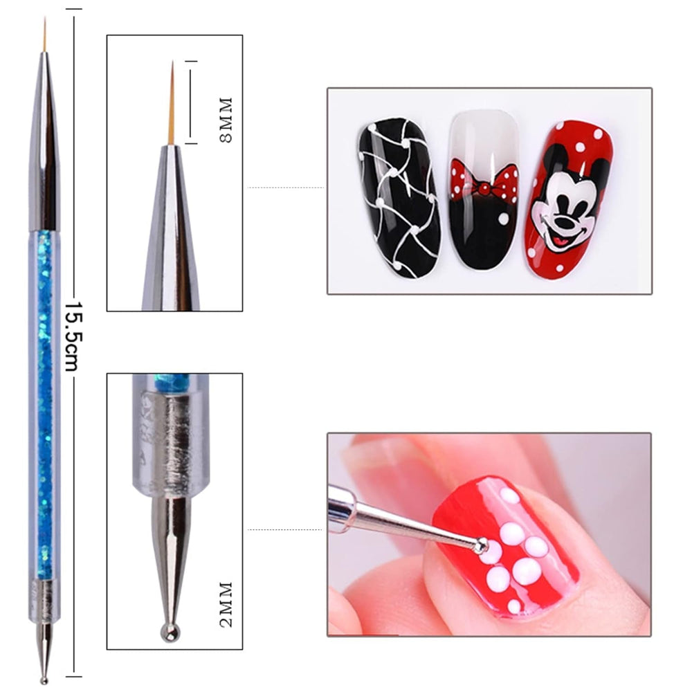 Nagel Art Fineliner Pinsel[5 Stück],Nagel Art Liner Pinsel,Professionel Detail Pinselset,Nagellack Pinsel,Für Nail Art Design Painting Salon,Nageldesign Nagel Fußpflege