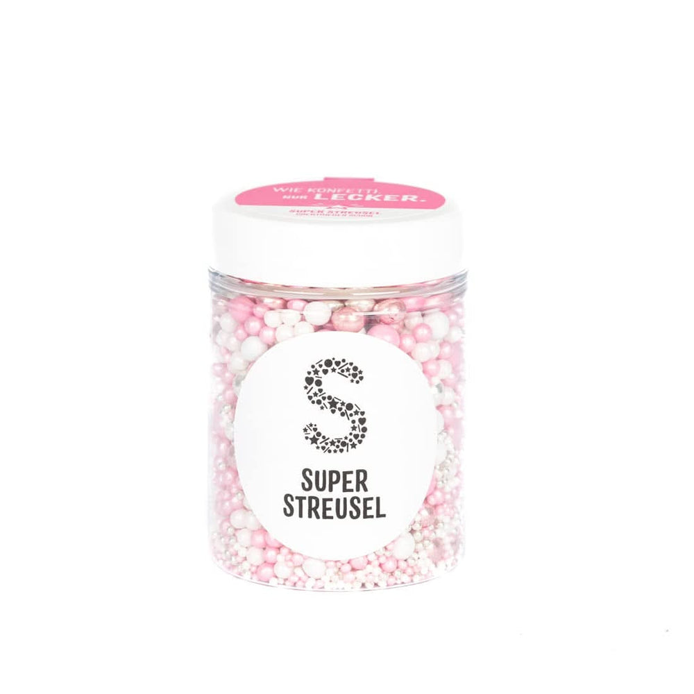 Super Streusel, Perle de zahăr comestibile (perle mari cu umplutură de ciocolată), 90 grame Naty Shop