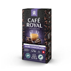 Café Royal Dark Chocolate Flavoured 100 Kapseln für Nespresso Kaffee Maschine - 4/10 Intensität - UTZ-zertifiziert, aus Aluminium & Lungo 36 Kapseln für Nespresso Kaffee Maschine - 4/10 Intensität