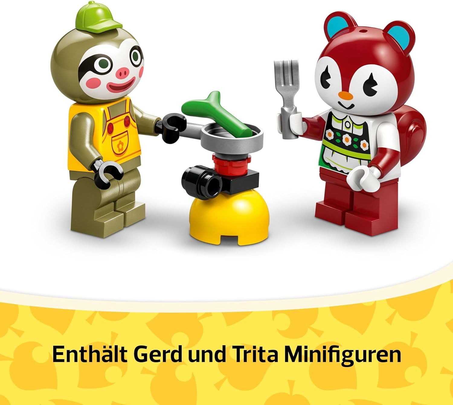 LEGO Animal Crossing Gerd's Caravan & Garden, set pentru jocuri de rol, mașină de jucărie pentru copii, cadou pentru fete și băieți de la 7 ani, jucărie pentru jocuri video cu figurine de animale 77054 Seturi de constructie Besuche den LEGO-Store