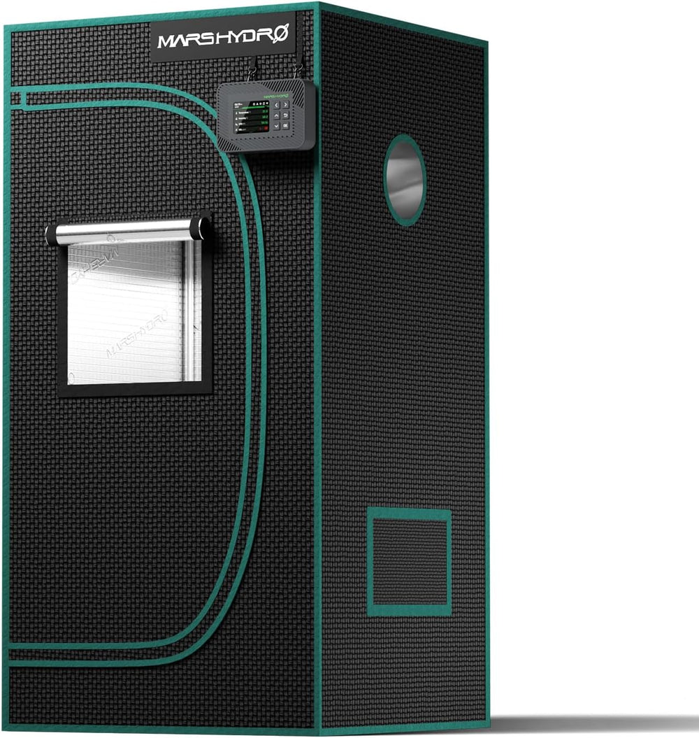 Cort de creștere MARS HYDRO 60x60x140cm, Cort de creștere pentru interior, Corturi de creștere din Mylar reflectorizante pentru hidroponie, Tavă inferioară detașabilă, pentru spațiu de creștere a plantelor