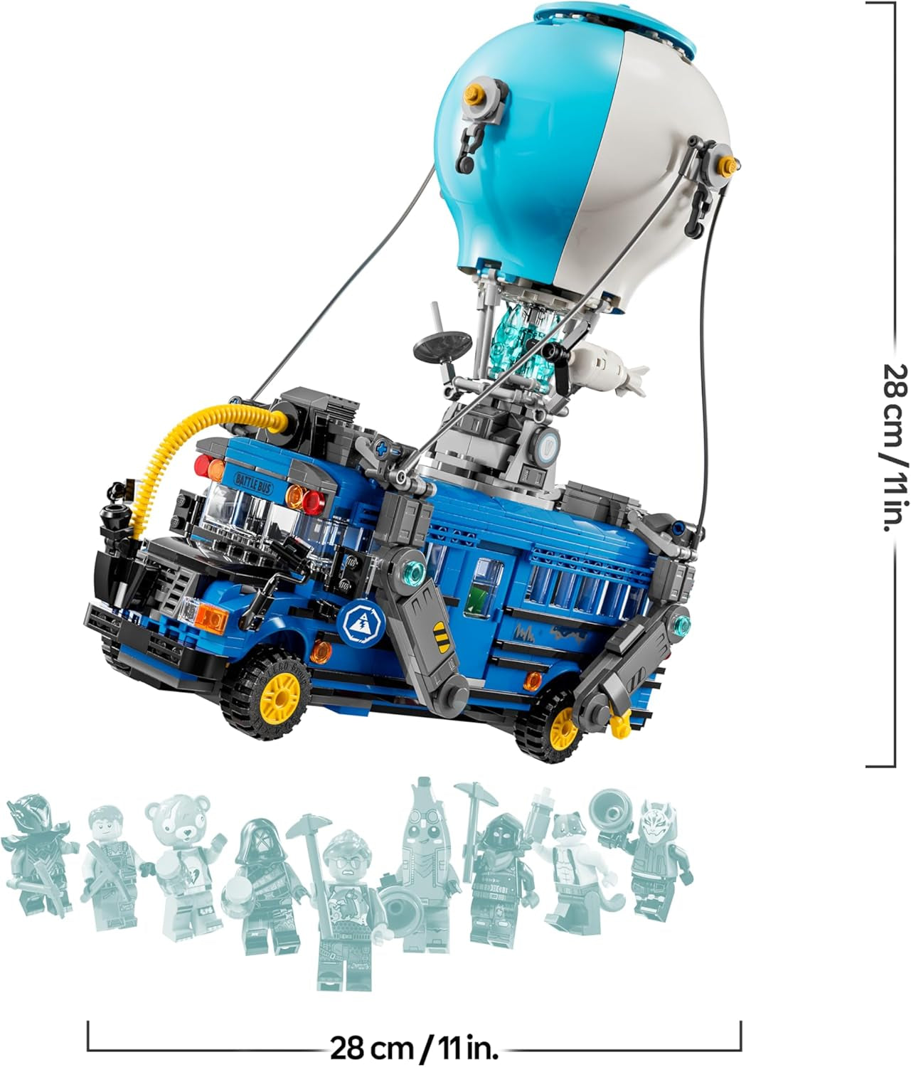 LEGO Fortnite Schlachtenbus, Spielzeug zum Videospiel mit Minifiguren, Geschenk für Gaming Fans ab 10 Jahren, Fahrzeug Bauset für Kinder, Kreatives Geschenk zum Geburtstag - 77073