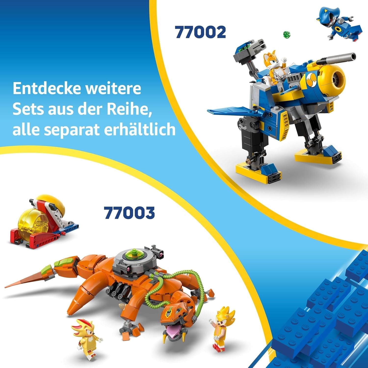LEGO Sonic the Hedgehog: Sonic’s Campfire Clash Set, Collectible Building Toy with 4 Characters, Gold Rings and a Chaos Emerald, Gifts for Gamers, Boys & Girls Aged 7 Plus 77001