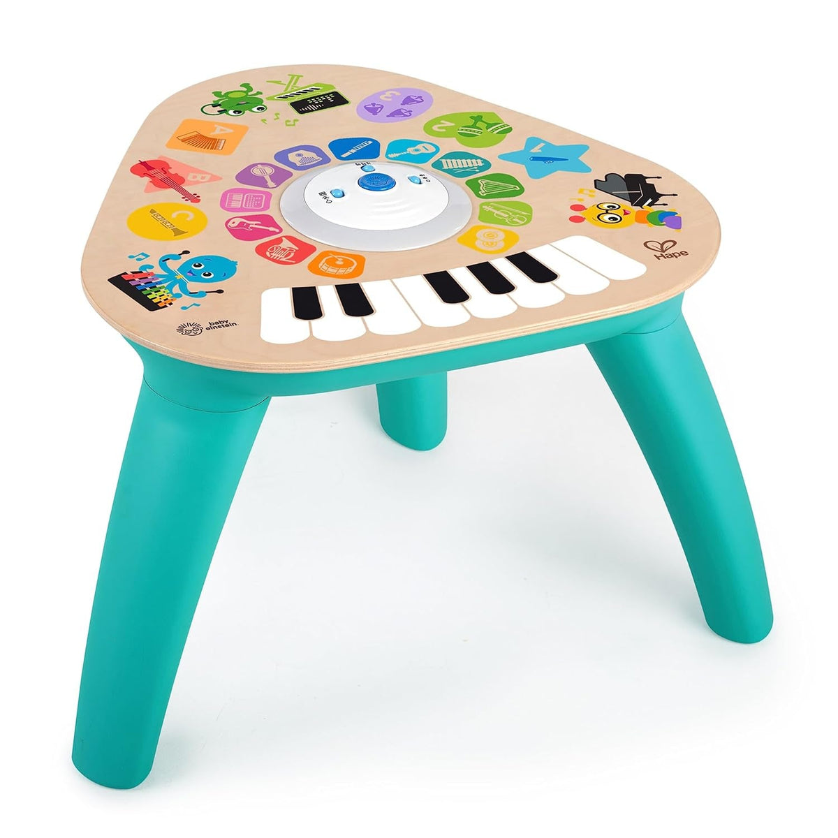 Baby Einstein, Hape, Clever Composer Tune Table Magic Touch Play Table, 22 instrumente muzicale, jucărie muzicală electronică din lemn, cub muzical și jucărie senzorială, copii de la 6 luni în sus Jucarii Bebe Naty Shop Titlu implicit