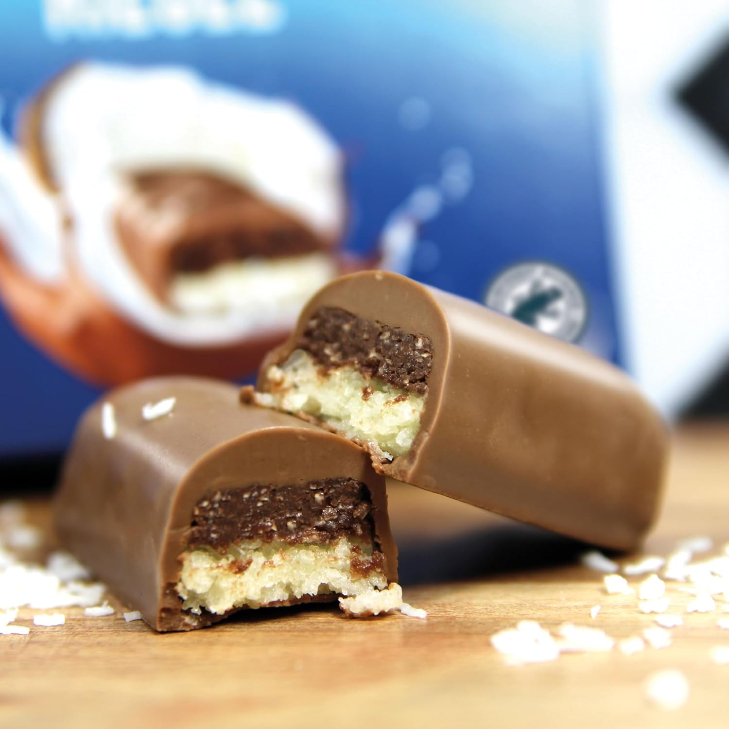 frankonia CIOCOLATĂ FĂRĂ ZAHĂR ADĂUGAT batoane de ciocolată și nucă de cocos, 100 g (3x33 g)