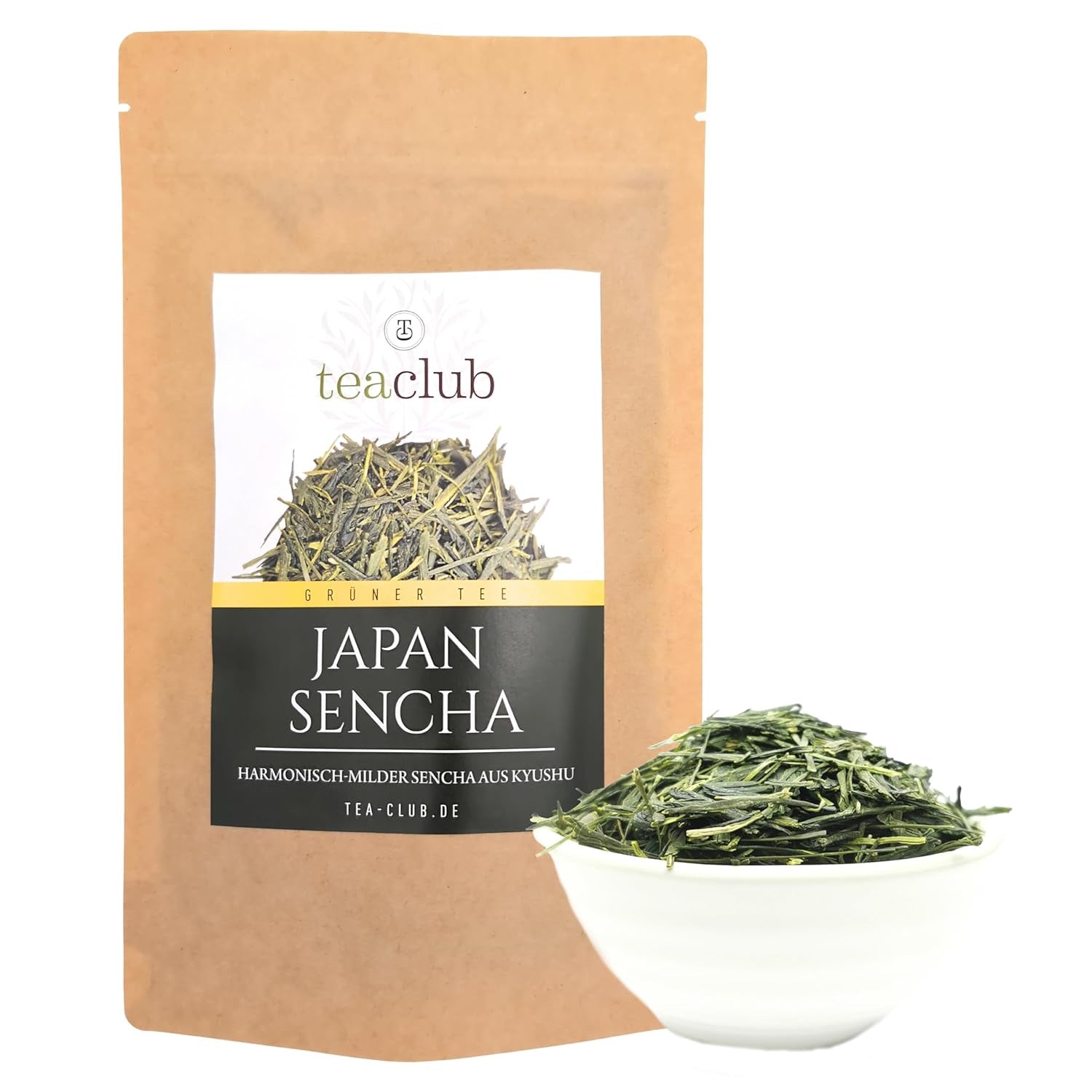 Ceai verde japonez Sencha vrac 100 g, ceai verde japonez din Kyushu, soi de arbust Oku Midori, Teaclub Green Tea