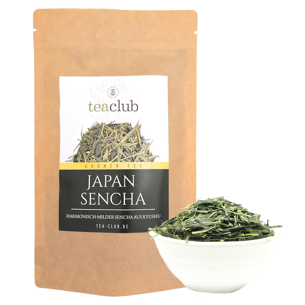 Ceai verde japonez Sencha vrac 100 g, ceai verde japonez din Kyushu, soi de arbust Oku Midori, Teaclub Green Tea