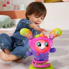 Fisher-Price DJ Bouncin' Star Baby Toys | Jucării educative pentru băieți și fete de 1 an | Cadouri pentru copii de 1 an | Jucării interactive pentru fete și băieți de 1 an | Versiunea în limba engleză 9-36m, HRC48 Jucarii Bebe Naty Shop