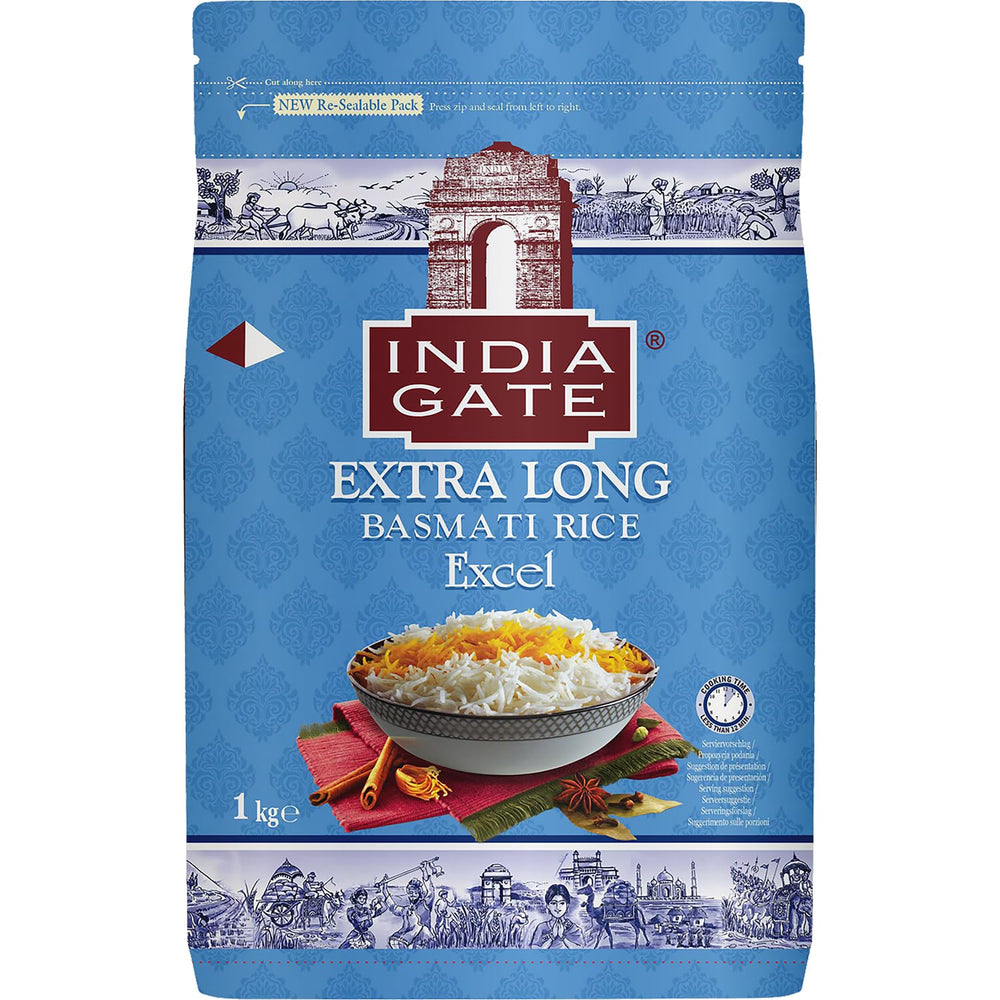 Orez Basmati Premium INDIA GATE – Orez cu bob lung fin, aromat, din India, bob lung fin (1 x 5 kg)