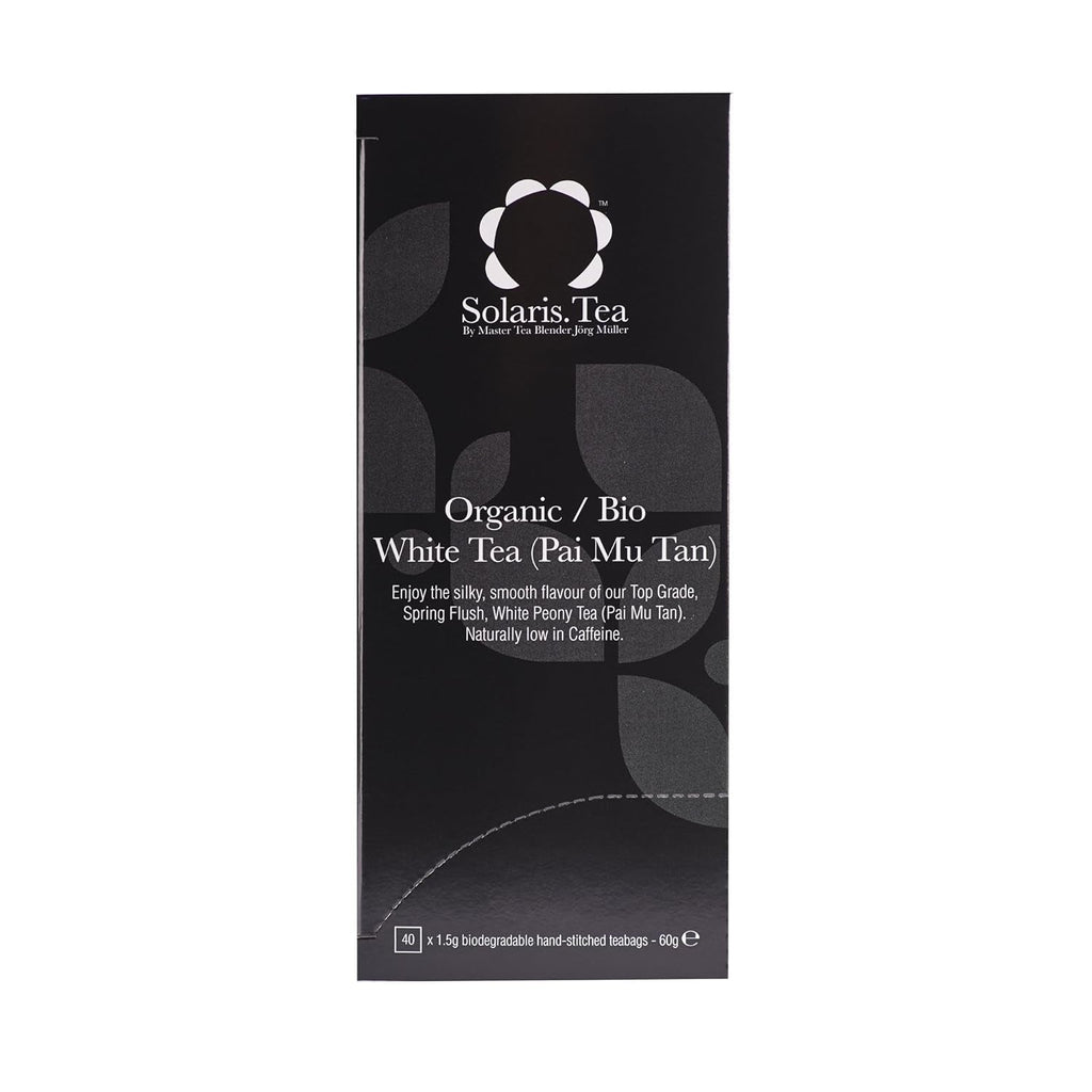 Bio - Ceai alb (Pai Mu Tan), 40 pliculețe de ceai din mătase, pachet de 1 (1 x 60 g)