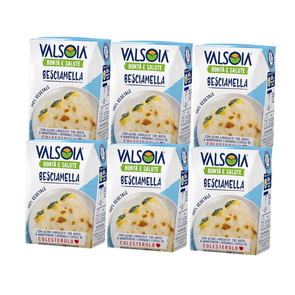 Condisoia Béchamel, Bechamel fără lactoză, Versatil în gătit, Ideal pentru vegani și vegetarieni, 6 x 200 ml