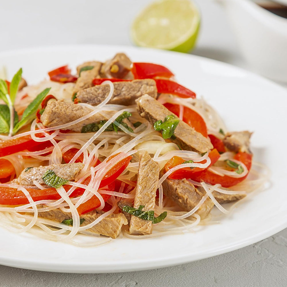 Tăiței de sticlă organici Bioasia – Tăiței lungi de sticlă din amidon de mazăre organic – Natural vegani și fără gluten – 1 x 100 g