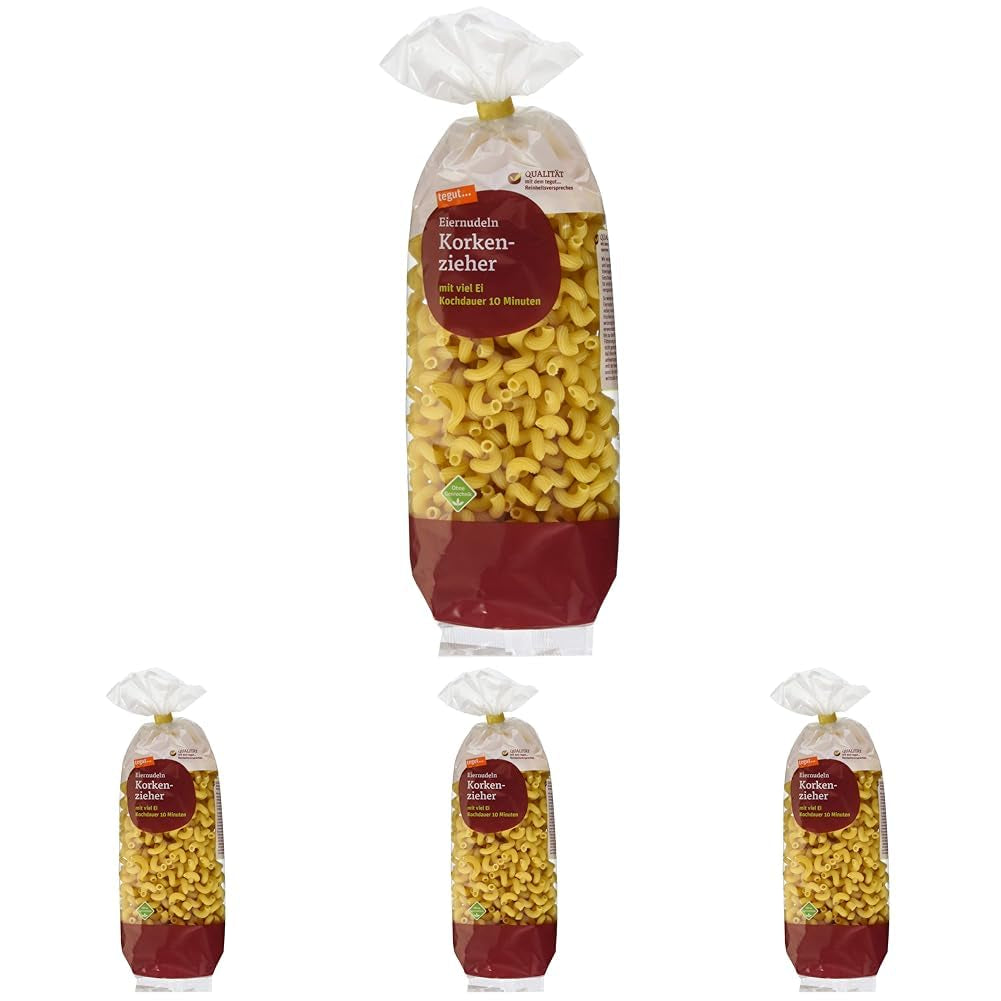 tegut... Tăiței cu ou, tirbușon, 1 x 500 g