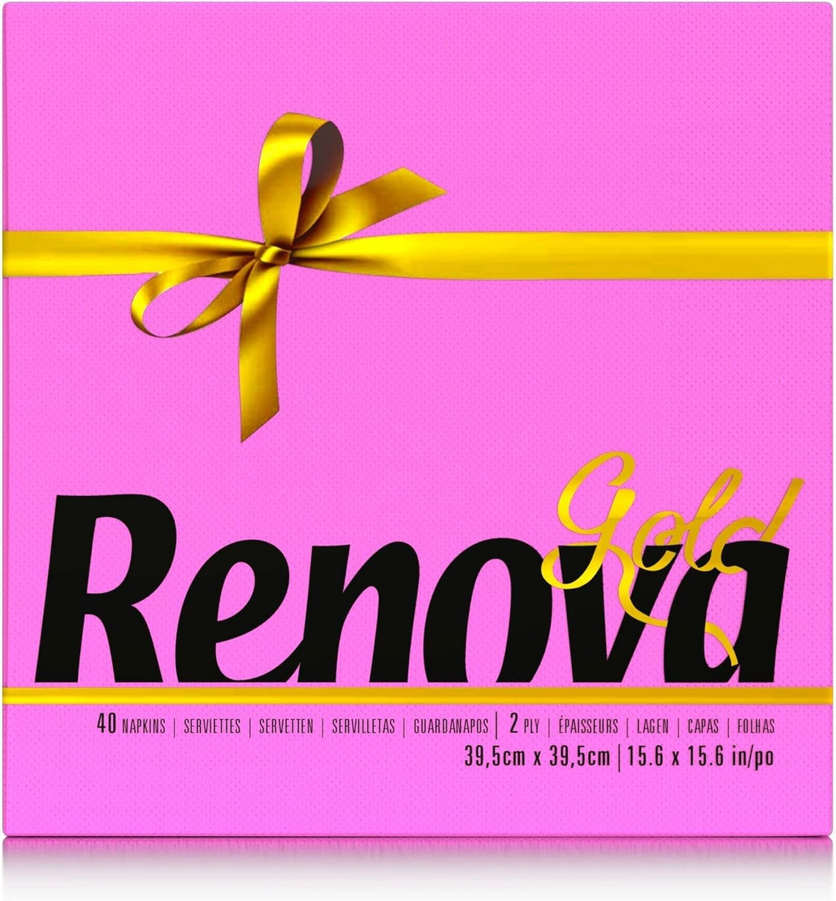 Șervețele de hârtie Renova, fucsia, 40 șervețele, mari, 2 straturi