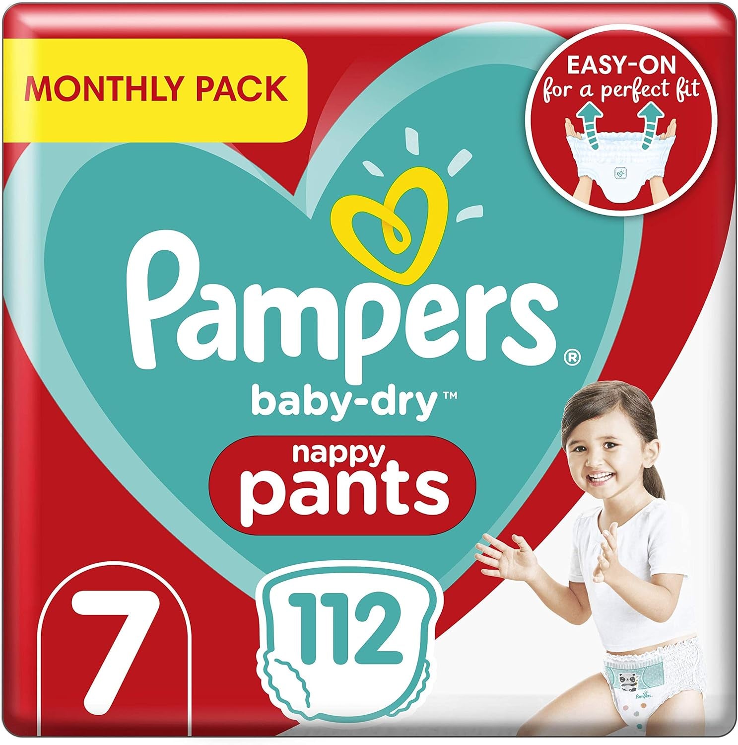 Pampers (Versiunea Veche), Chiloți, Mărimea 4, 9kg-15kg, Pachet de trei (1 x 88 scutece)