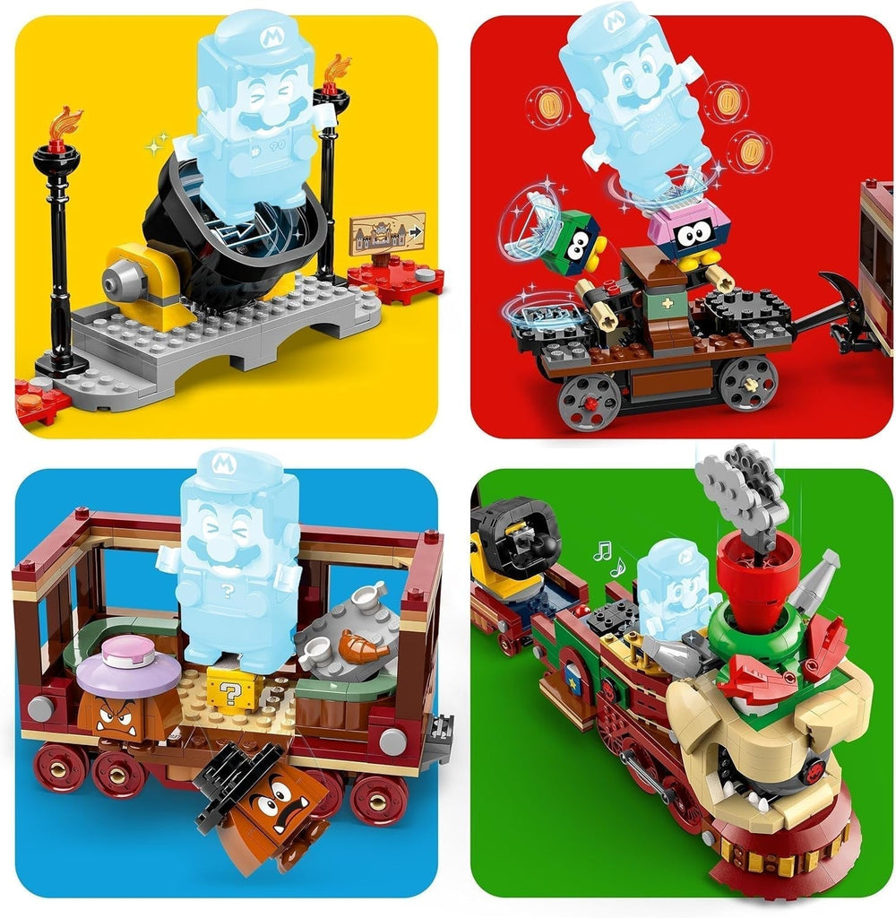 LEGO Super Mario Trenul Express Bowser, set de joacă de aventură pentru copii cu Hammer Brother, 2 Gumbas și 2 Parapunctures, cadou Nintendo pentru băieți, fete și gameri 71437 Seturi de constructie Besuche den LEGO-Store