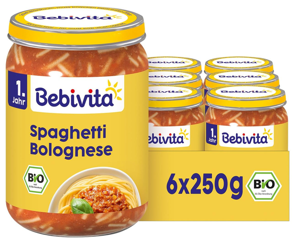 Spaghete bolognese pentru copii, 250g, pachet de 6 (6 x 250g)