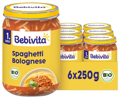 Spaghete bolognese pentru copii, 250g, pachet de 6 (6 x 250g)