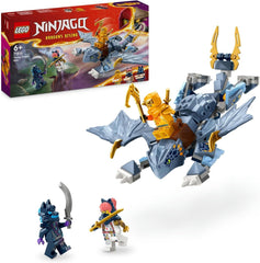 LEGO NINJAGO Riyu The Baby Dragon, jucărie dragon cu 3 mini figurine, jucărie ninja construibilă pentru băieți și fete de 6 ani, cadou plin de acțiune pentru copii 71810 Seturi de constructie Besuche den LEGO-Store Singur