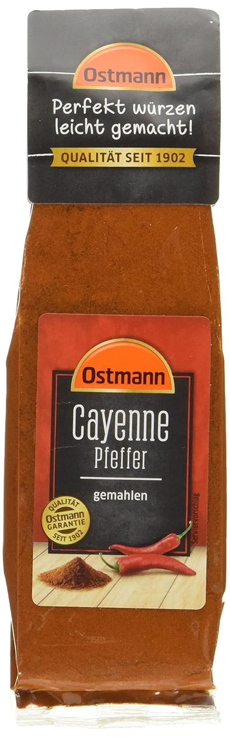 Ostmann Piper Cayenne măcinat (1 X 40 G) Condimente Naty Shop