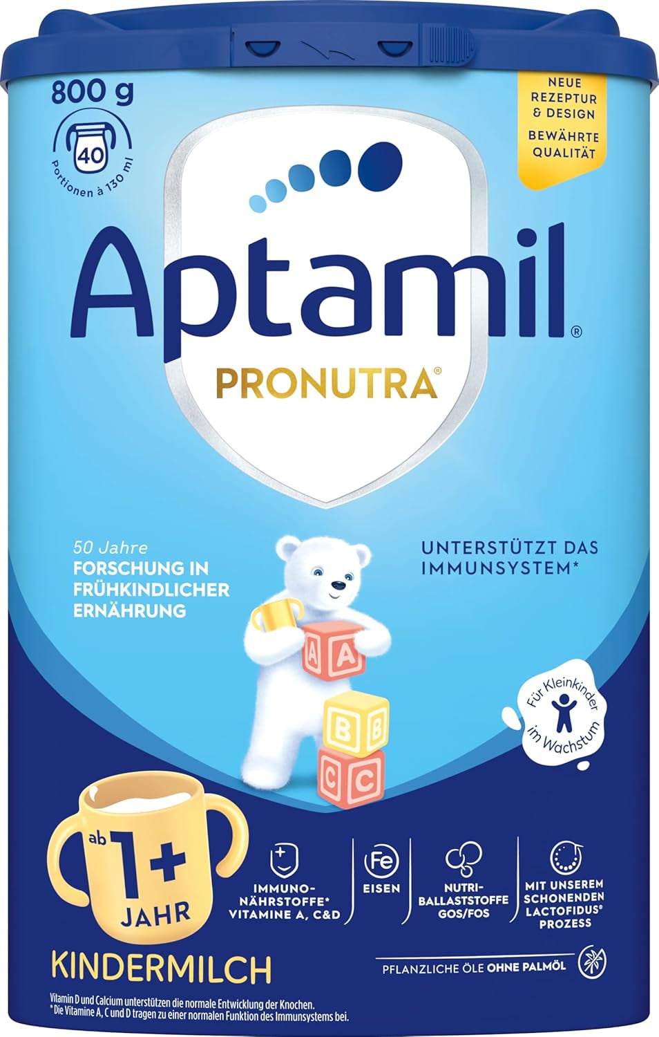 Aptamil Lapte de creștere 1 Plus – Lapte de creștere de la 1 an – 800g