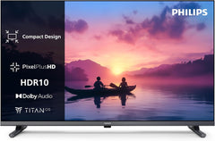 Televizor inteligent LED Philips 32PFS6000 2K HD - ecran de 32 de inci cu Pixel Plus, platformă Titan OS și sunet Dolby Digital - Funcționează cu Alexa și Google Assistant