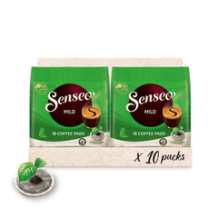 Pads Mild, 10 x 16 Getränke, 160 Kaffee Pods, inklusive  Pad Dose
